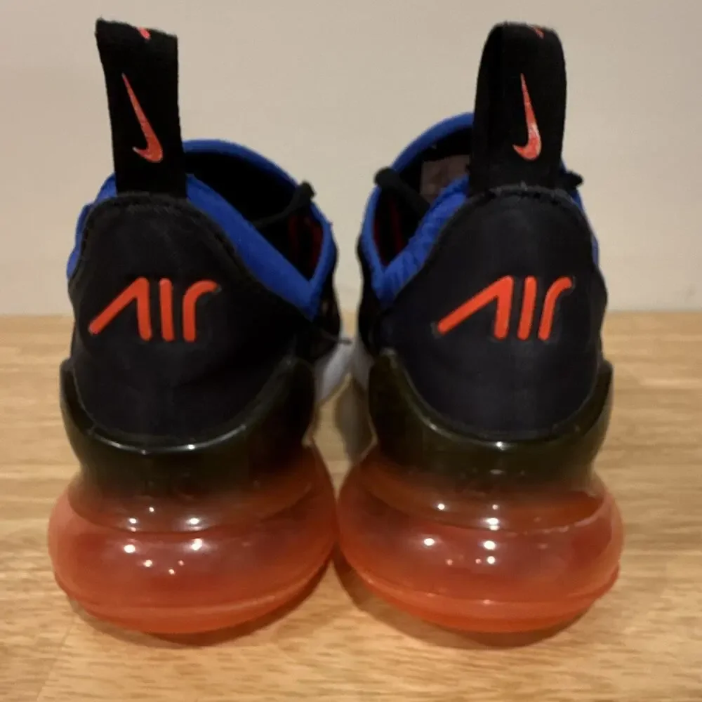 Nike Air Max 270 Women’s 8.5 Black Bright Crimson Hyper Pink Racer Blue Sneakers